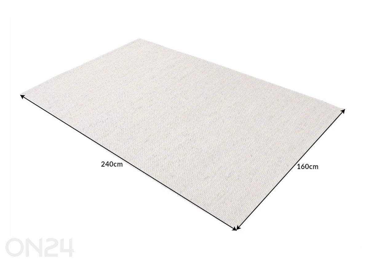 Matto Wool 240x160 cm kuvasuurennos mitat
