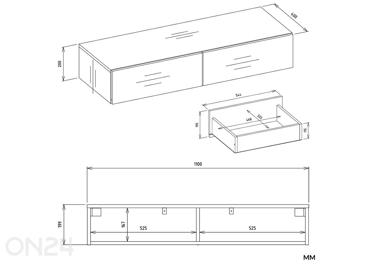 Meikkipöytä Mika kuvasuurennos mitat