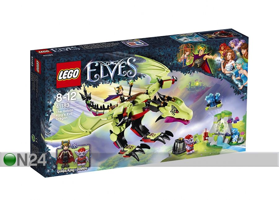 Mennikäiskuninkaan ilkeä lohikäärme LEGO Elves kuvasuurennos