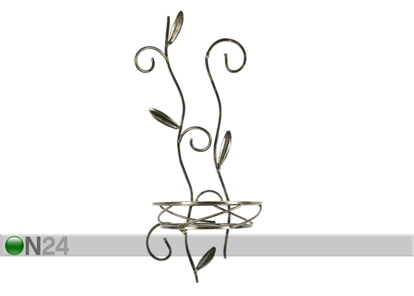 Metallinen kukkateline seinälle kuvasuurennos