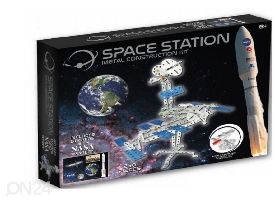 Metallinen rakennussarja Kuuasema Nasa kuvasuurennos