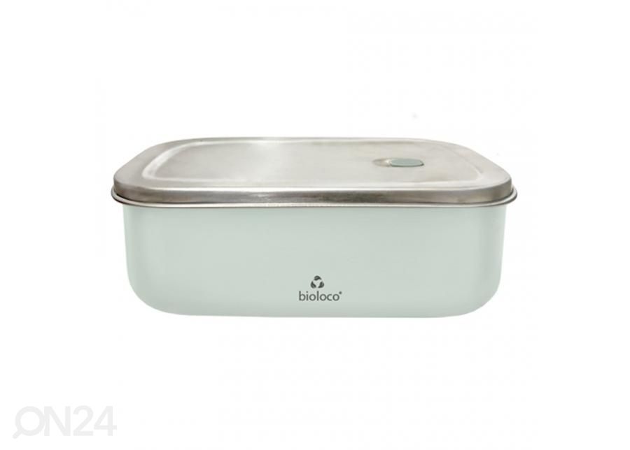 Metallinen ruokalaatikko Bioloco Sky Light green kuvasuurennos