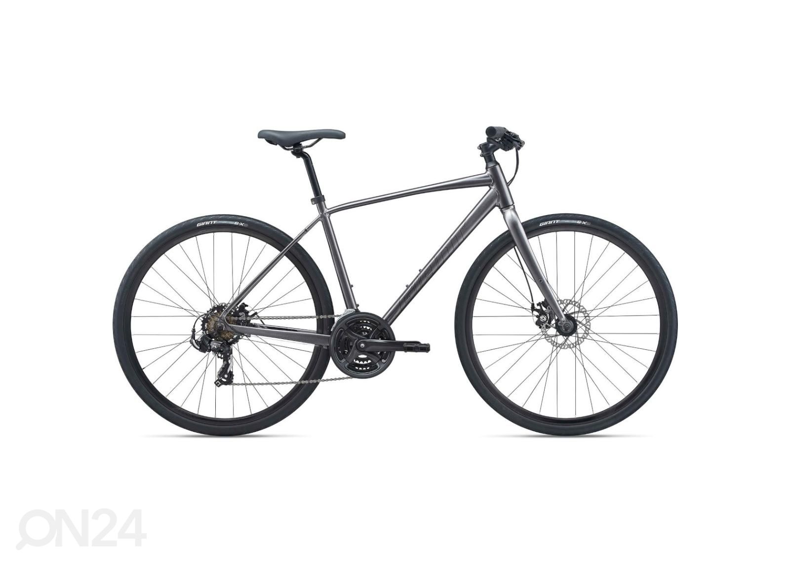 Miesten hybridipyörä Giant Escape Disc 3 Metallic Black (2022) - M kuvasuurennos