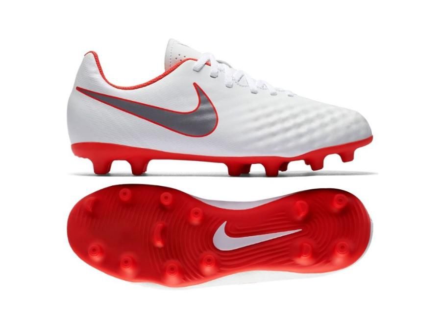Miesten jalkapallokengät Nike MagistaObra 2 Club FG JR AH7314 107 valkoiset kuvasuurennos