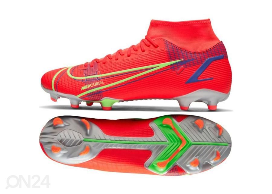 Miesten jalkapallokengät nurmikentälle/tekonurmelle Nike Mercurial Superfly 8 Academy MG kuvasuurennos