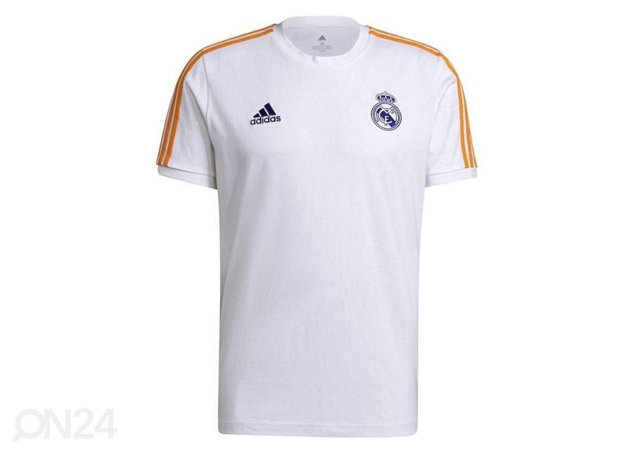 Miesten jalkapallopaita Adidas Real Madrid 3 Stripes kuvasuurennos