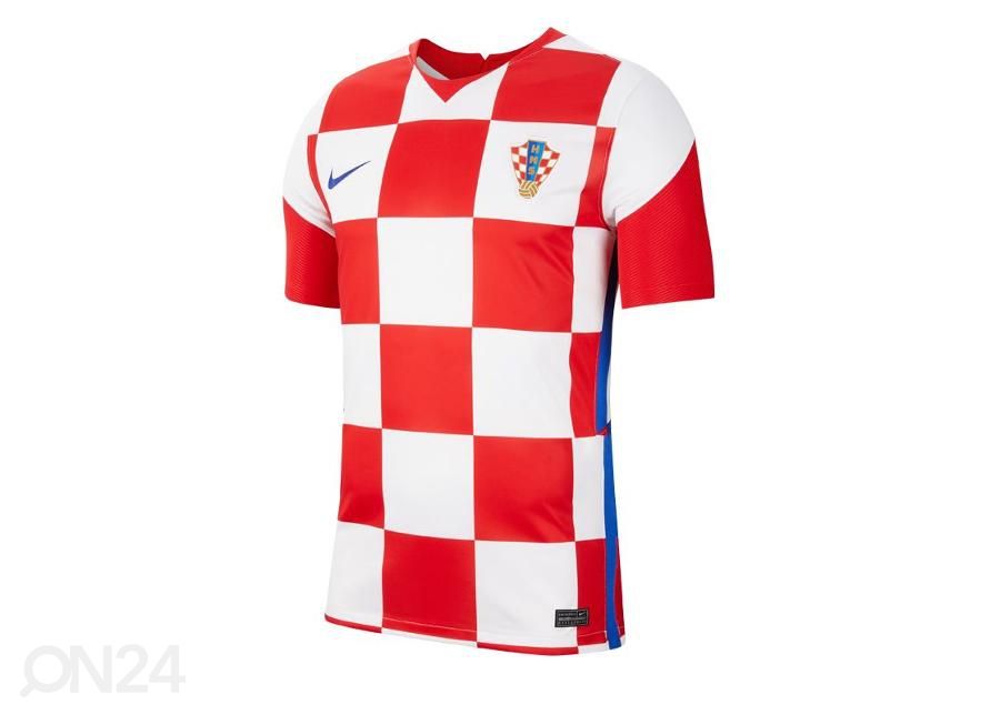 Miesten jalkapallopaita Nike Croatia Breathe Stadium Home 20-21 M kuvasuurennos