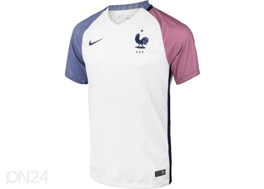 Miesten jalkapallopaita Nike France Away Stadium M 724614-100 kuvasuurennos