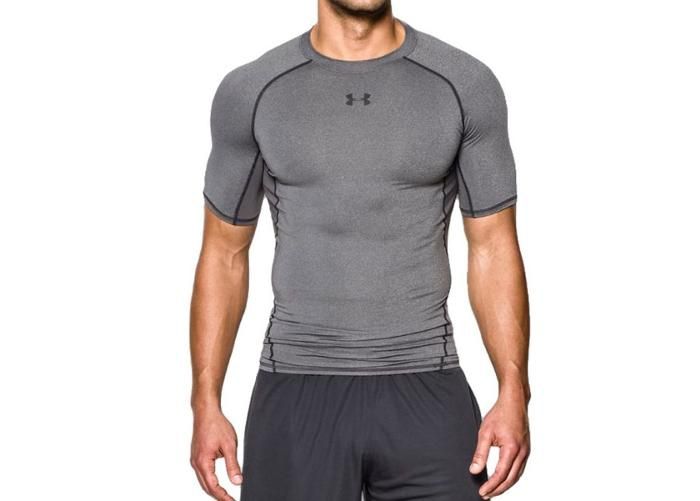 Miesten kompressiopaita Under Armour HG Armour SS M 1257468-090 kuvasuurennos