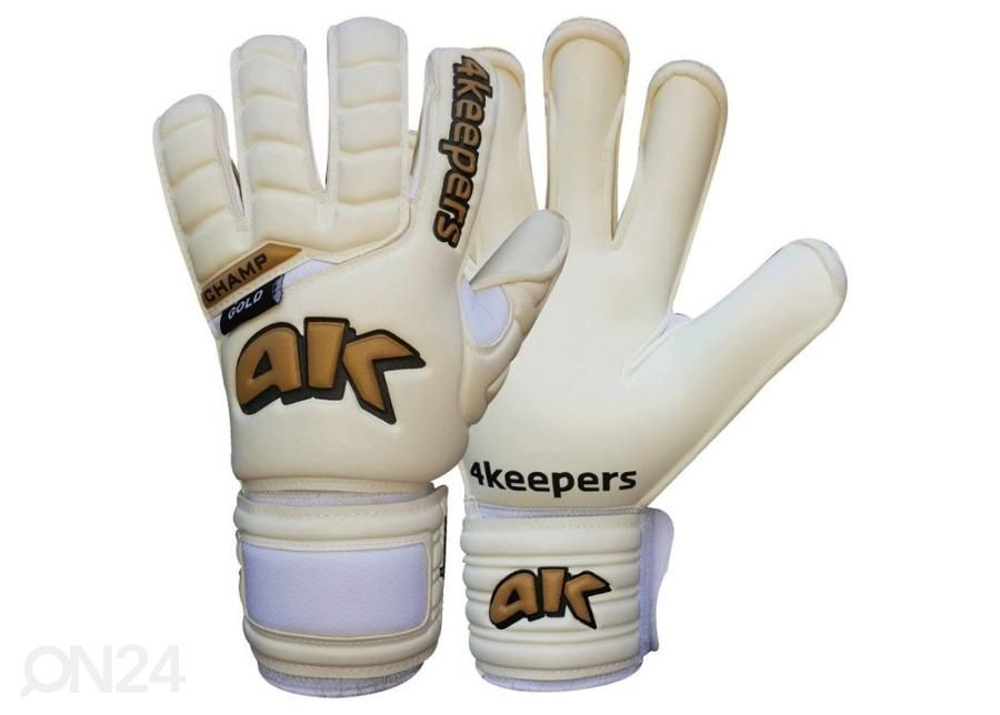 Miesten maalivahdin hanskat 4Keepers Champ Gold HB III M S494313+ puhdistusneste kuvasuurennos