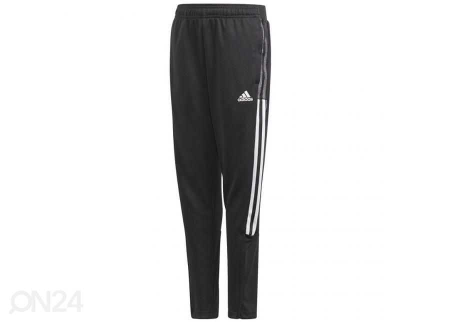 Miesten pitkät jalkapallohousut Adidas Tiro 21 Training Pant Slim Youth Junior GQ1242 kuvasuurennos