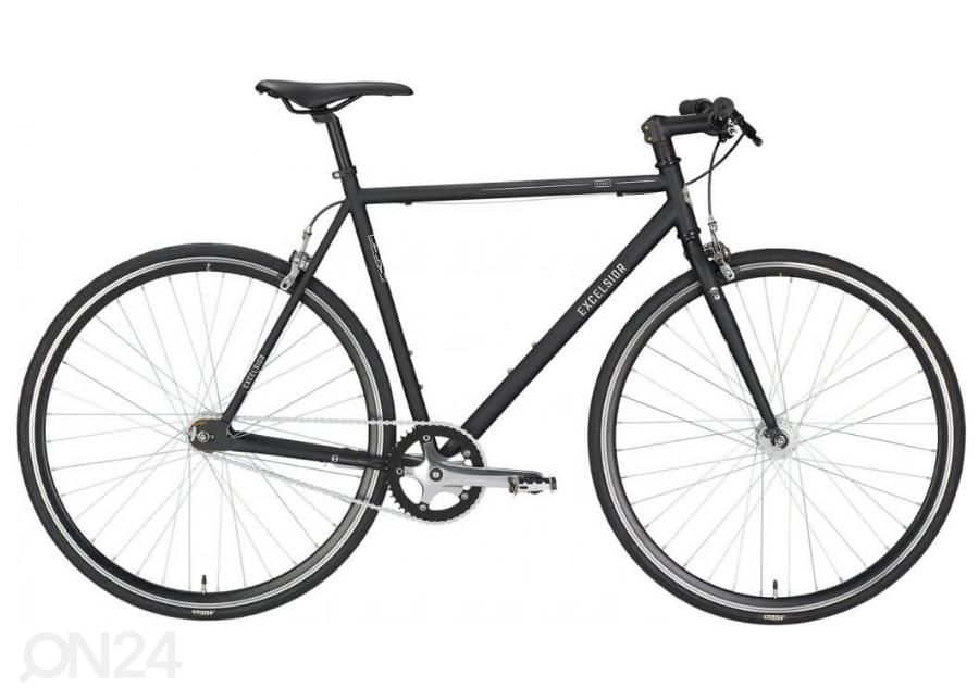 Miesten polkupyörä 28 tuumaa Fixie Excelsior Dandy musta kuvasuurennos