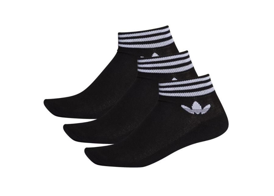 Miesten sukat adidas Originals Trefoil Ankle Socks 3 paria M E1151 kuvasuurennos