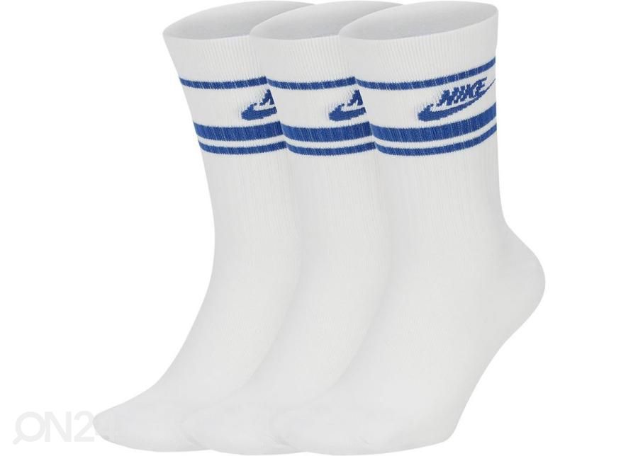 Miesten sukat Nike U Crew NSW Essential Stripe 3 paria kuvasuurennos