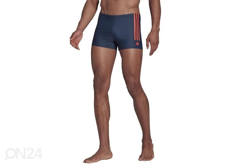 Miesten uimahousut Adidas Fitness Semi 3-Stripes Boxer kuvasuurennos