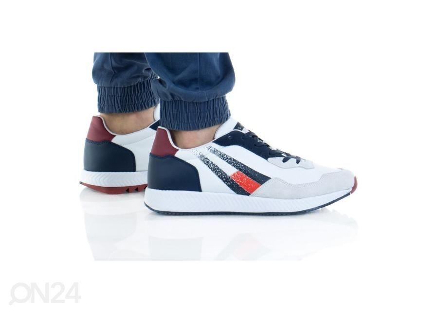 Miesten vapaa-ajan kengät Tommy Hilfiger Track Cleat Mix Runner M EMOEMO0872 OGY kuvasuurennos
