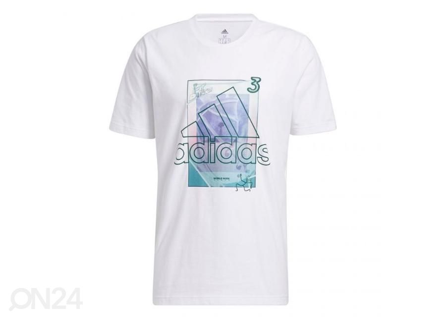 Miesten vapaa-ajan paita Adidas Throwback Badge of Sport kuvasuurennos