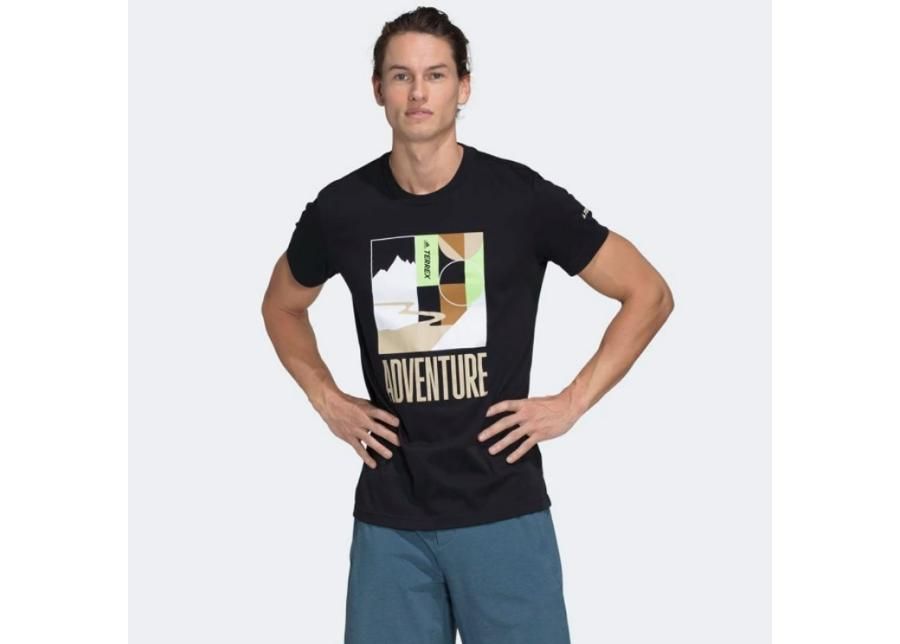 Miesten vapaa-ajanpaita adidas TX Adventure Tee M FU0268 kuvasuurennos