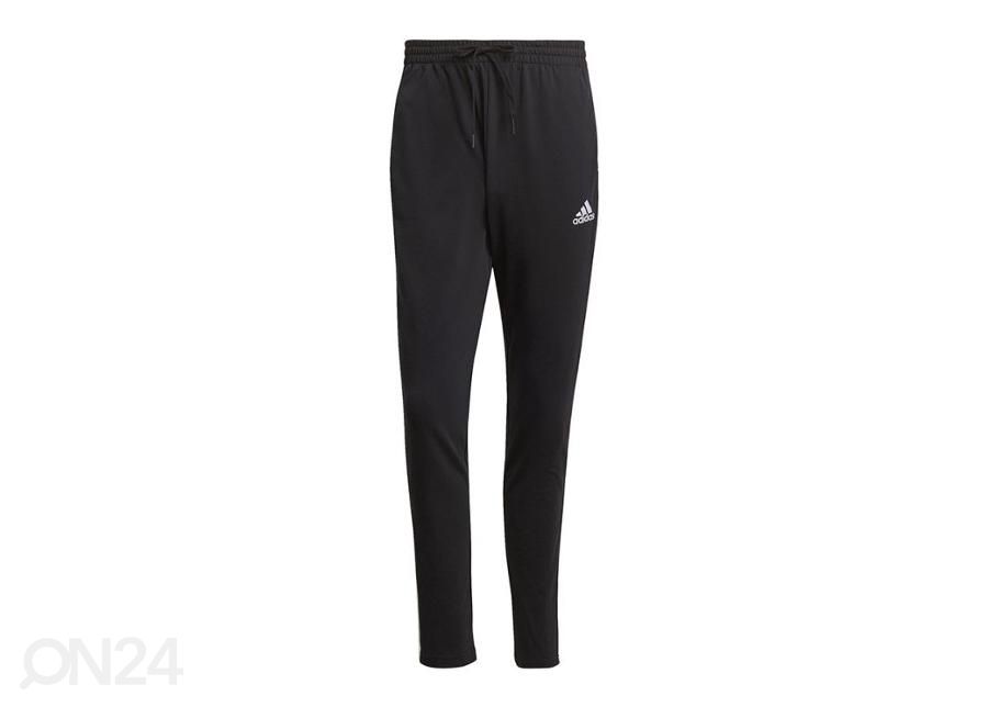 Miesten verryttelyhousut Adidas Essentials Tapered Open HEM 3 Stripes Pants kuvasuurennos
