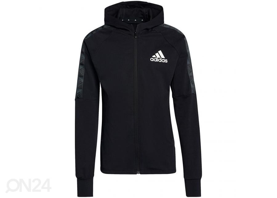 Miesten verryttelytakki Adidas D2M Motion FZ Hoody kuvasuurennos