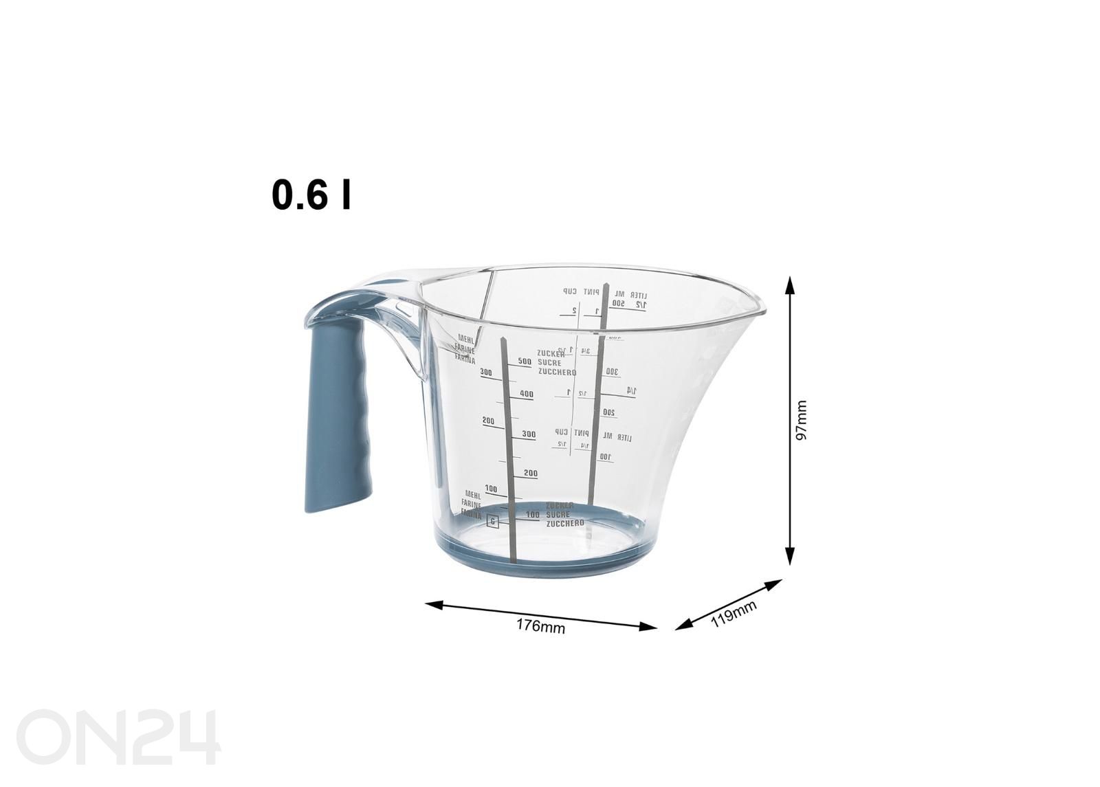 Mitta-astia LOFT 600 ml kuvasuurennos mitat