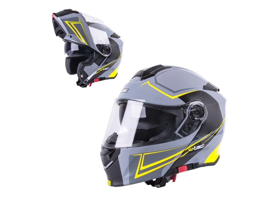 Moottoripyöräkypärä Flip-Up W-TEC kuvasuurennos