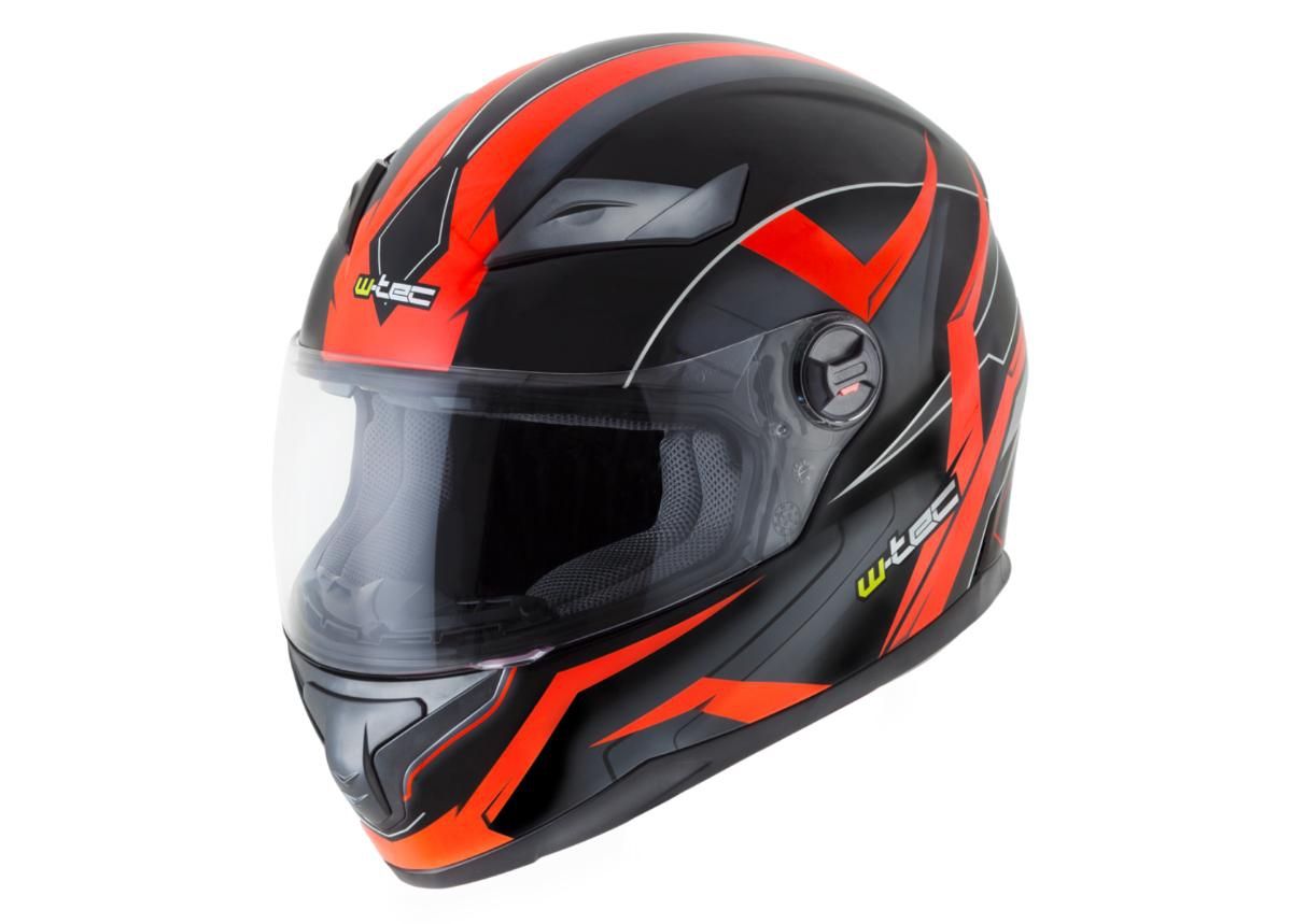 Moottoripyöräkypärä W-TEC FS-811BO Fire Orange kuvasuurennos