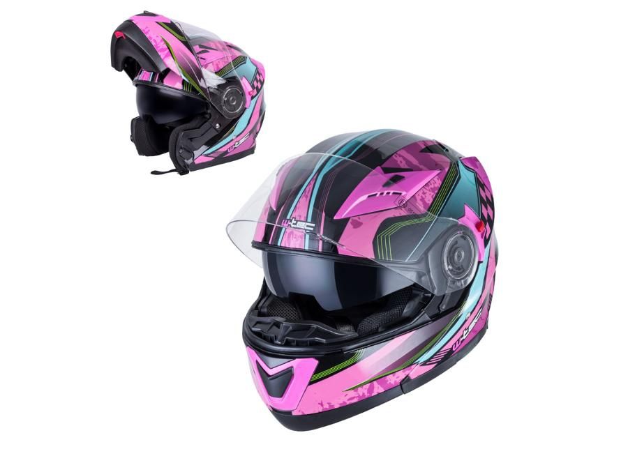 Moottoripyöräkypärä W-TEC Magenta kuvasuurennos