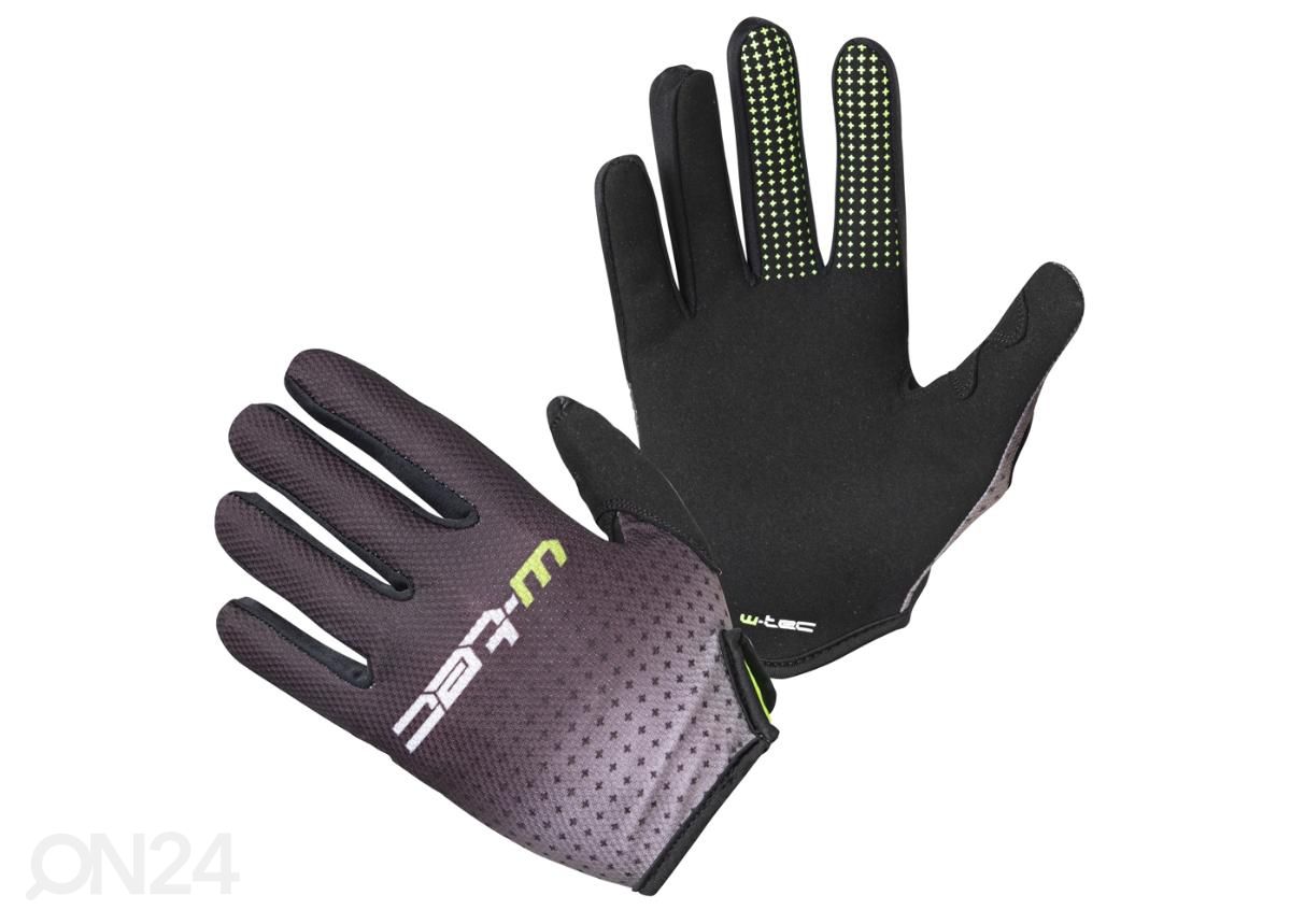 MP hanskat W-TEC Montmelo musta-vihreä 3XL kuvasuurennos