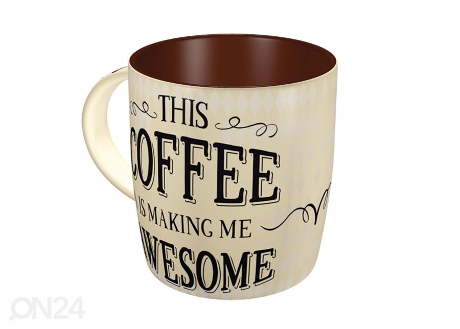 Muki THIS COFFEE IS MAKING ME AWASOME kuvasuurennos