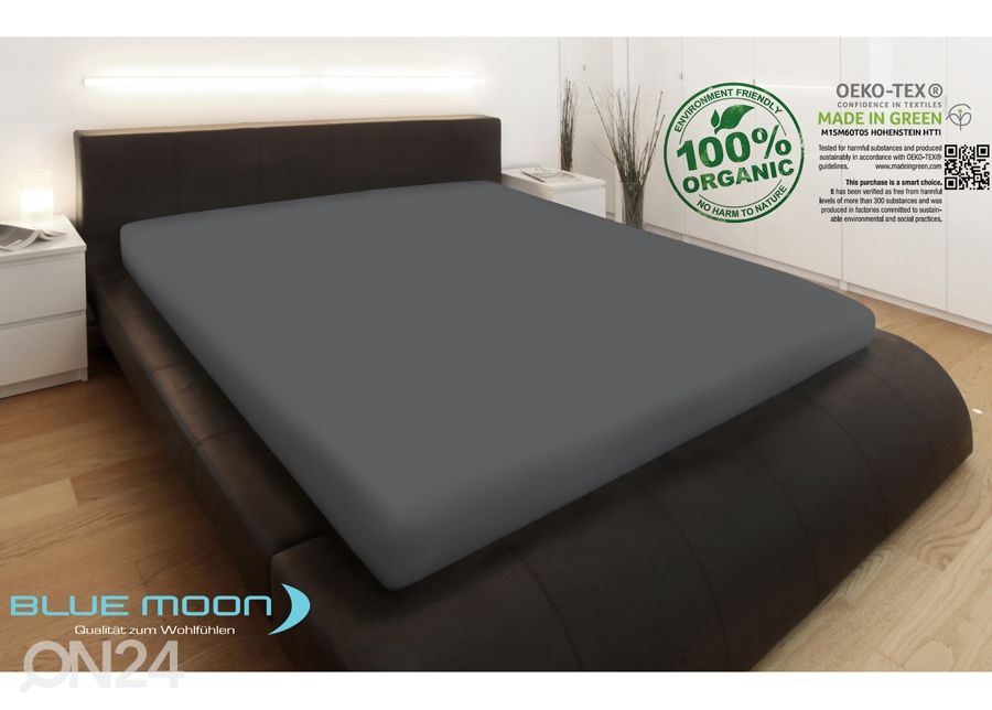 Muotoonommeltu lakana 180-200x200 cm 100% Organic kuvasuurennos