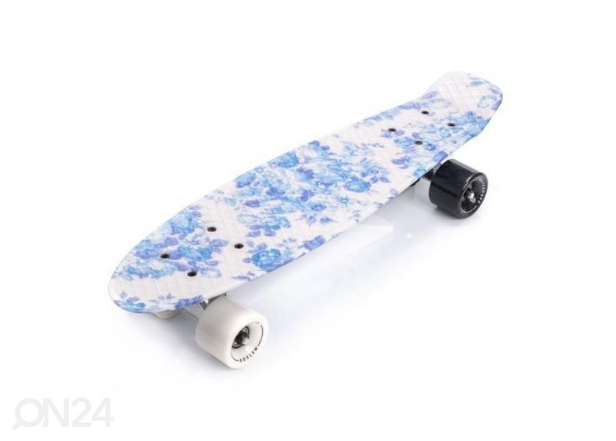 Muovinen Longboard Meteor Flowers valkoinen kuvasuurennos