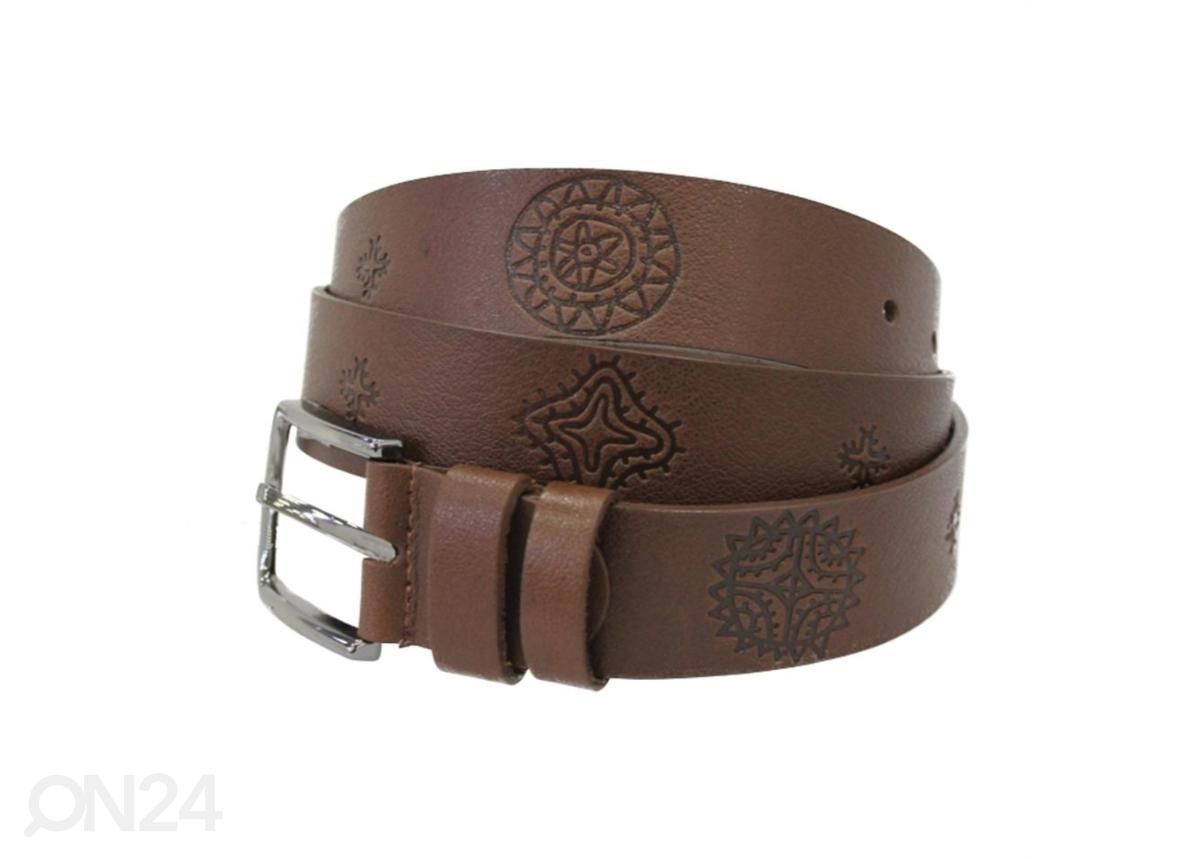 Nahkavyö Etno Aurinkopyörä 3,5 x 135 cm kuvasuurennos