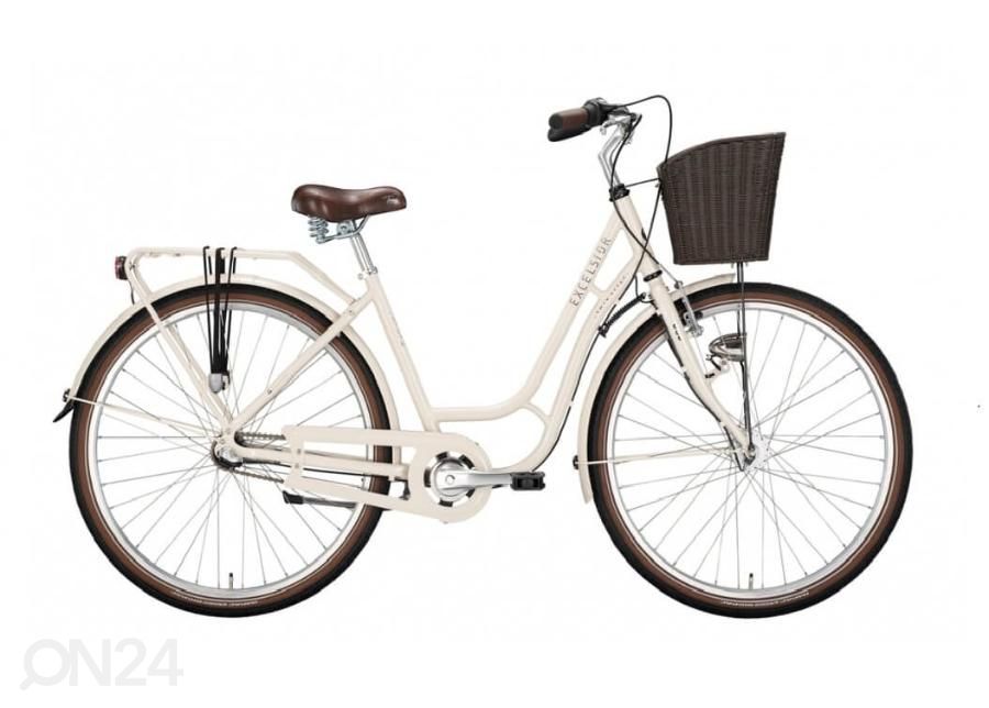 Naisten kaupunkipyörä 28” Excelsior Swan-Retro 7 vaihdetta kuvasuurennos