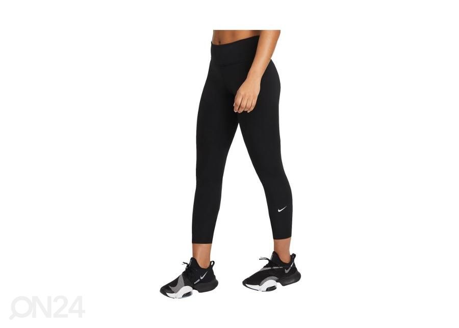 Naisten pitkät treenileggingsit Nike One Mid-Rise Crop kuvasuurennos
