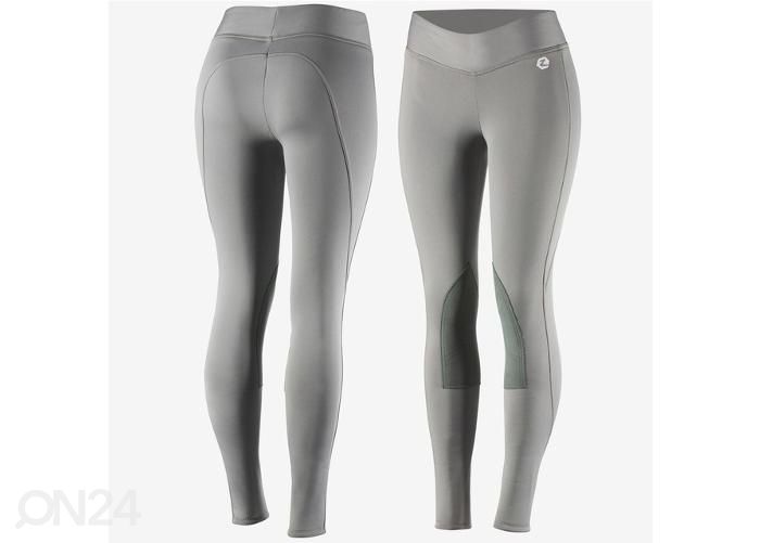 Naisten ratsastushousut Active knee-patch winter 36 khaki kuvasuurennos