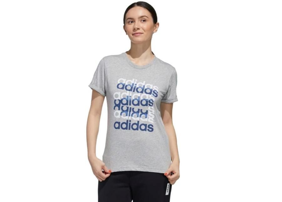 Naisten treenipaita adidas W BIg GFX W FM6156 kuvasuurennos