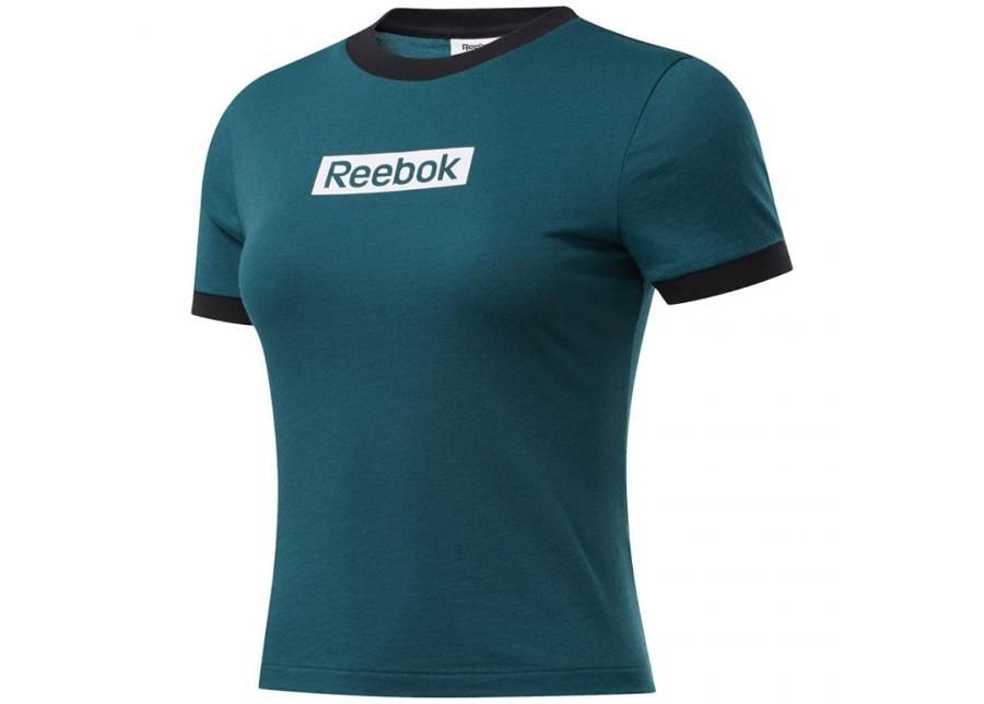 Naisten treenipaita Reebok Training Essentials Linear Logo Slim W FK6679 kuvasuurennos