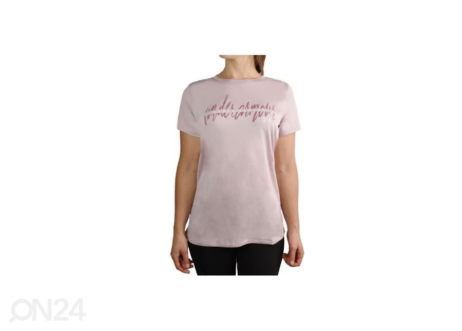 Naisten treenipaita Under Armour Tech Script Graphic SSC Tee kuvasuurennos