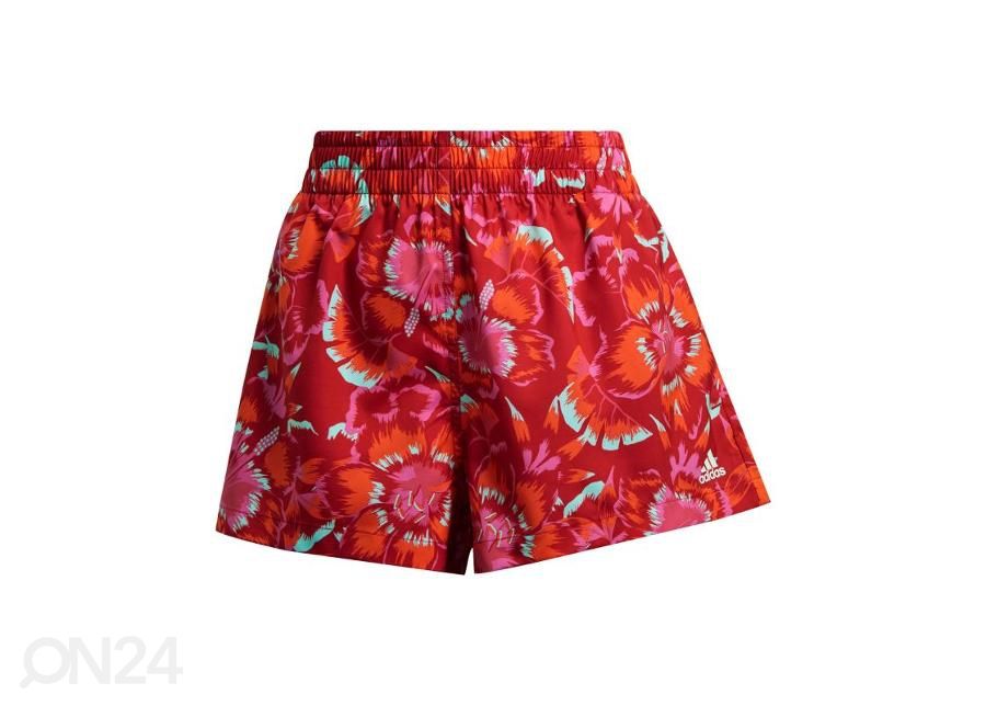 Naisten treenishortsit Adidas Farm Floral Print kuvasuurennos