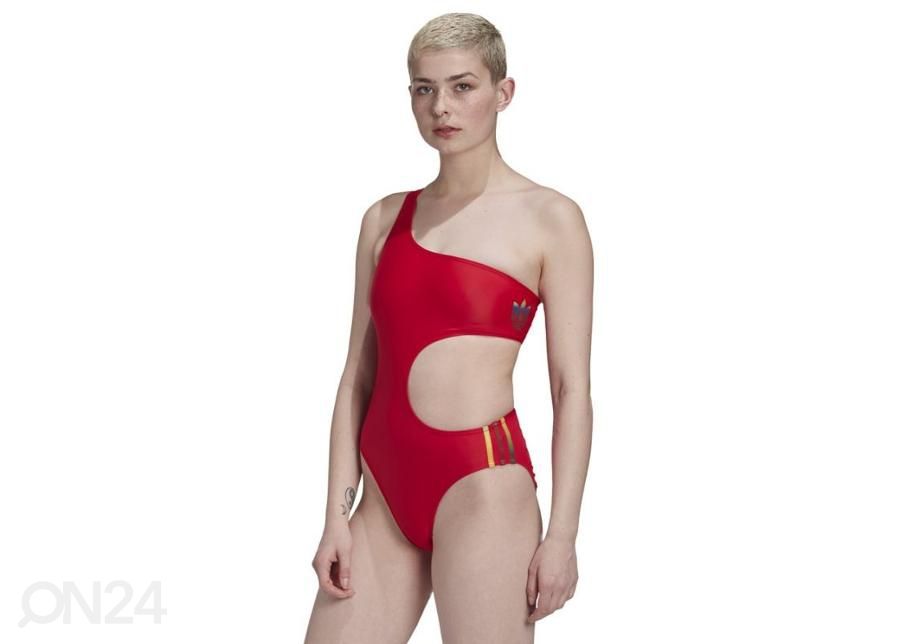 Naisten uimapuku Adidas Originals Adicolor 3D Trefoil Swimsuit W GJ7716 kuvasuurennos