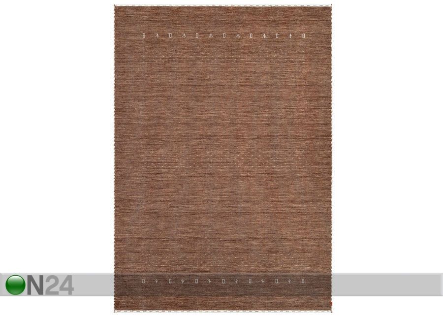Narma käsinkudottu villamatto Tornio brown 160x230 cm kuvasuurennos