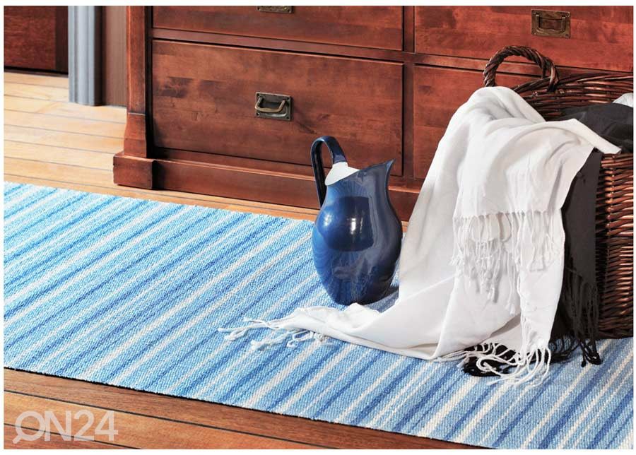 Narma muovimatto Hullo blue 70x200 cm kuvasuurennos