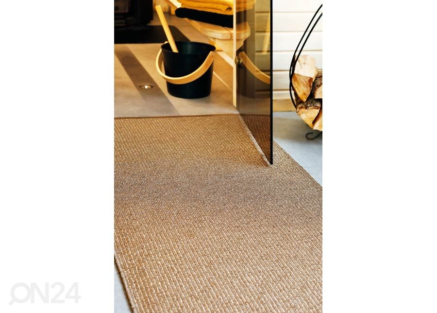 Narma muovimatto Neve caramel metallic 70x150 cm kuvasuurennos