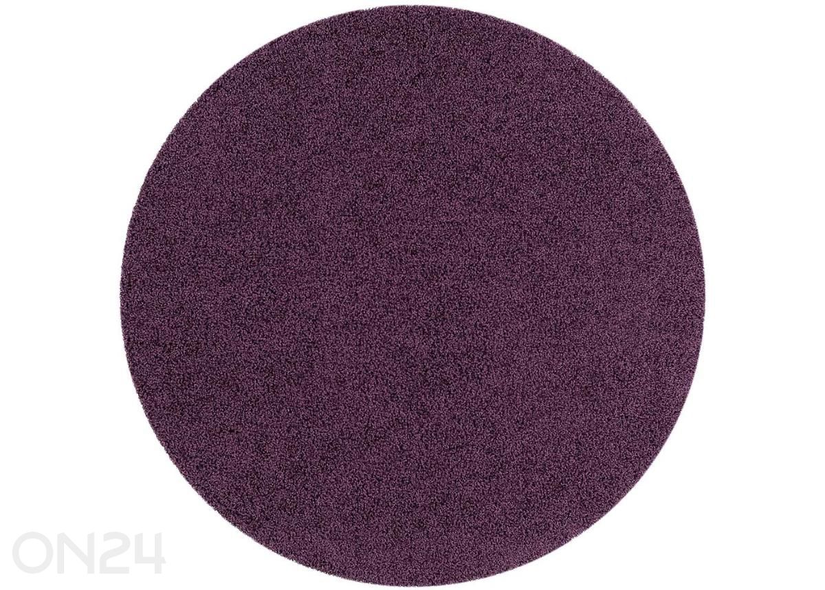 Narma pitkäkarvainen matto Spice™ luumu pyöreä Ø 133 cm kuvasuurennos