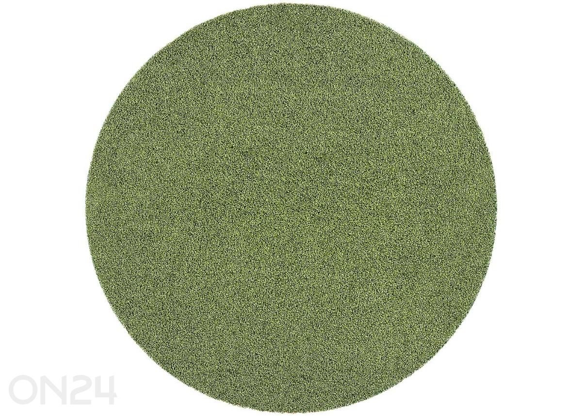 Narma pitkänukkainen matto Spice™ vihreä pyöreä Ø 133 cm kuvasuurennos
