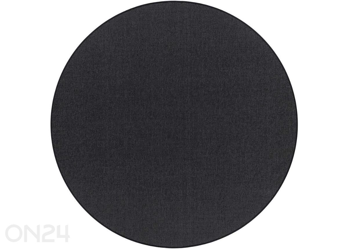 Narma sileäkudosmatto Credo™ black pyöreä Ø 160 cm kuvasuurennos