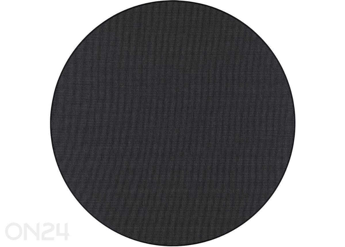 Narma sileäkudosmatto Limo™ black pyöreä Ø 160 cm kuvasuurennos