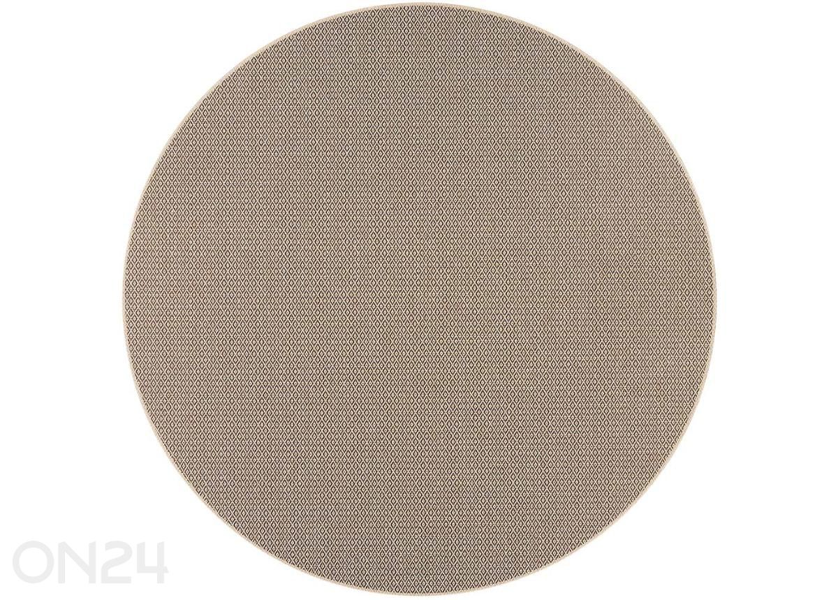 Narma sileäpintainen matto Bello™ beige pyöreä Ø 160 cm kuvasuurennos