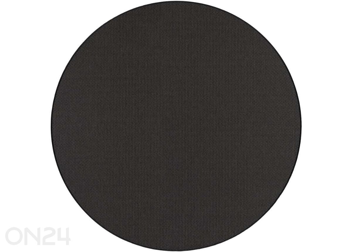 Narma sileäpintainen matto Bravo™ black pyöreä Ø 160 cm kuvasuurennos